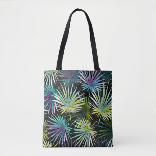 Exotic Palm Blätter Wasserfarbe Tasche