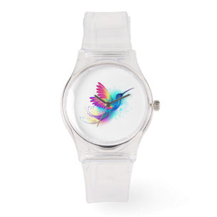 Exotic Rainbow Hummingbird Armbanduhr