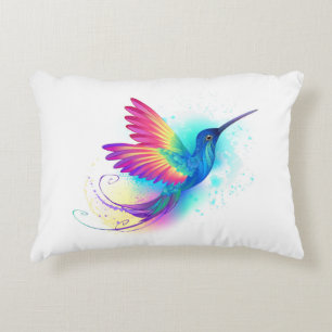 Exotic Rainbow Hummingbird Dekokissen
