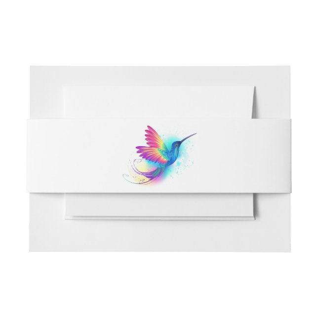 Exotic Rainbow Hummingbird Einladungsbanderole (Vorderseite Beispiel)