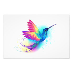 Exotic Rainbow Hummingbird Fotodruck