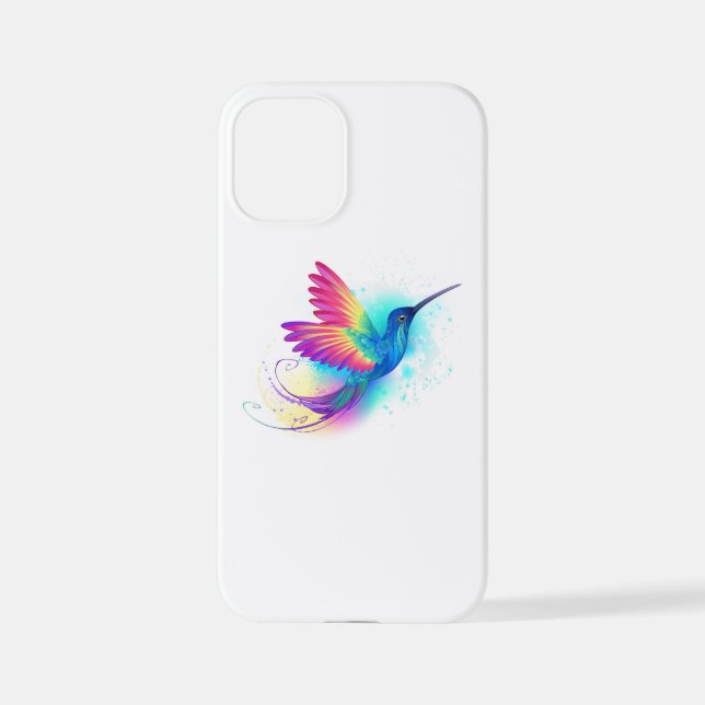Exotic Rainbow Hummingbird iPhone 12 Mini Hülle (Rückseite)