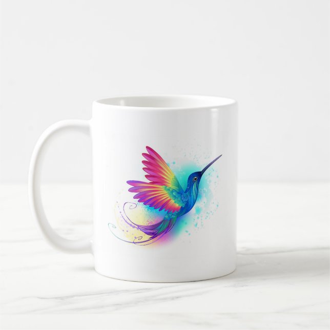 Exotic Rainbow Hummingbird Kaffeetasse (Links)
