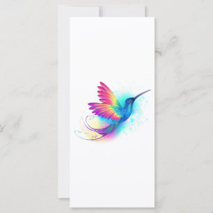 Exotic Rainbow Hummingbird Karte