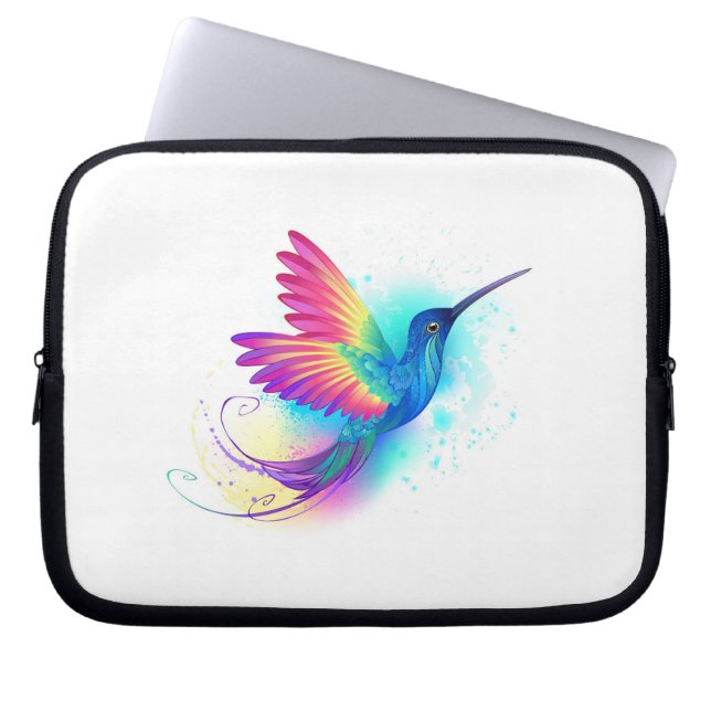 Exotic Rainbow Hummingbird Laptopschutzhülle (Vorderseite)