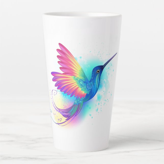 Exotic Rainbow Hummingbird Milchtasse (Vorderseite)
