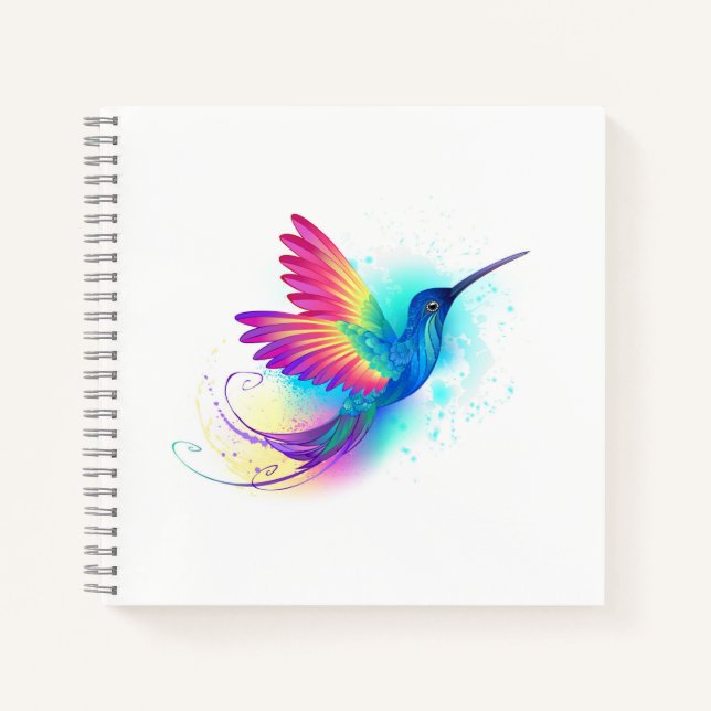 Exotic Rainbow Hummingbird Notizbuch (Vorderseite)