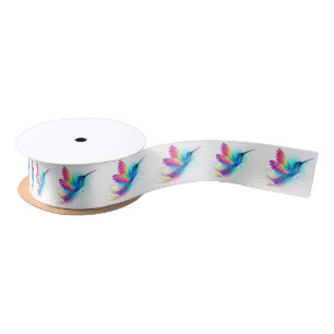 Exotic Rainbow Hummingbird Satinband