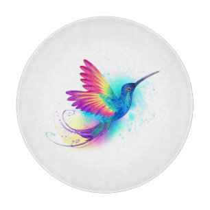 Exotic Rainbow Hummingbird Schneidebrett
