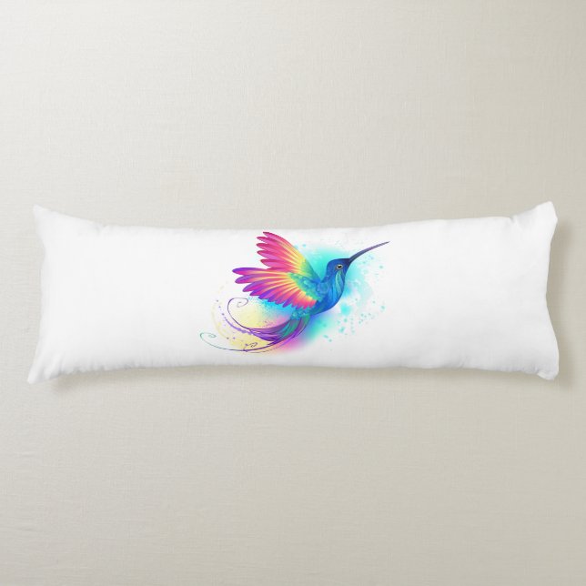 Exotic Rainbow Hummingbird Seitenschläferkissen (Vorderseite)