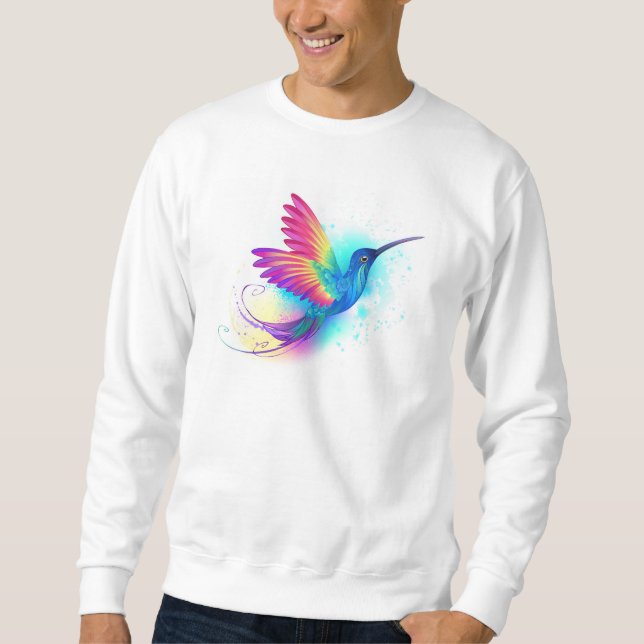 Exotic Rainbow Hummingbird Sweatshirt (Vorderseite)