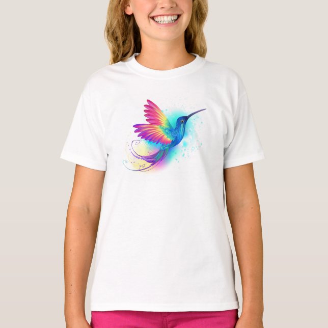 Exotic Rainbow Hummingbird T-Shirt (Vorderseite)