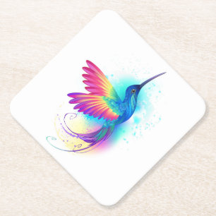 Exotic Rainbow Hummingbird Untersetzer