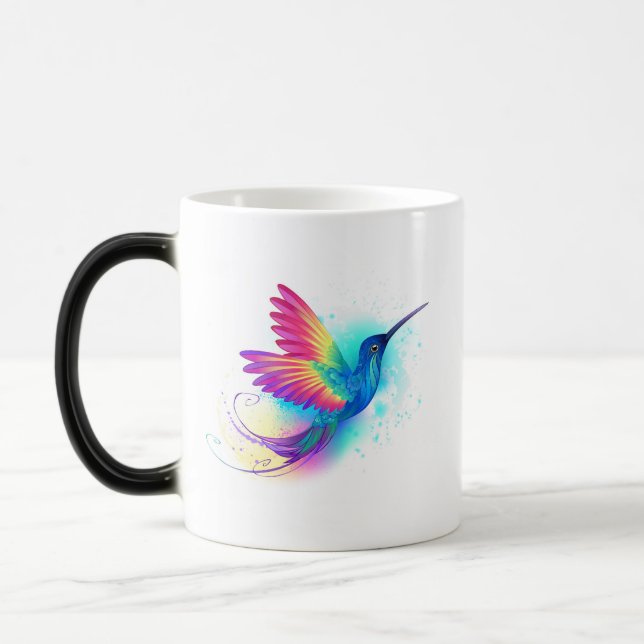 Exotic Rainbow Hummingbird Verwandlungstasse (Links)