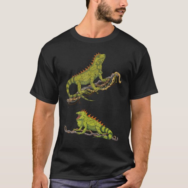 Exotic Reptile Iguana Lizard Animal Wildlife Igua T-Shirt (Vorderseite)