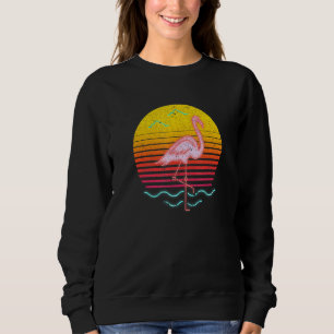 Exotic rosa Flamingo Summer Vibes Palm Trees Tropi Sweatshirt