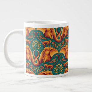 Exotic Safari TapestPattern - The White Lotus Jumbo-Tasse
