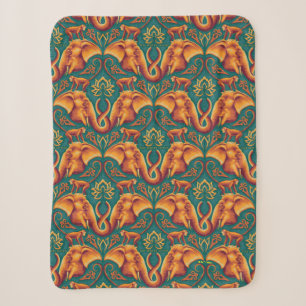 Exotic Safari TapestPattern - The White Lotus Sherpadecke