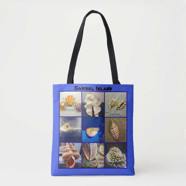Exotic SeaShell Fotografie Sanibel Island Florida Tasche (Vorderseite)