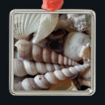 Exotic Seashells Collection, Summer Beach Ornament Aus Metall<br><div class="desc">Exotic Seashells Collection,  Summer Beach</div>