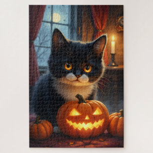 Exotic Shorthair Gothic Halloween-Porträtkunst
