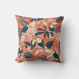 Exotic Toucan Jungle Scene Kissen