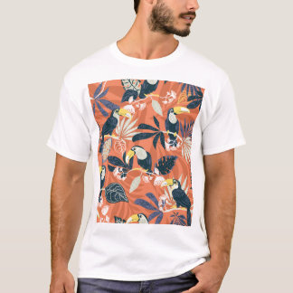 Exotic Toucan Jungle Scene T-Shirt