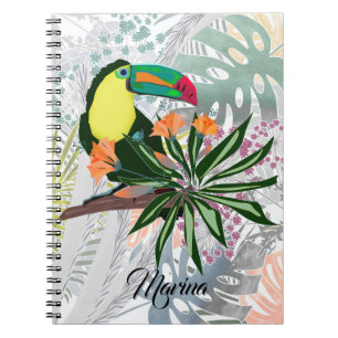 Exotic toucan tropischen Vogel bunt Hawaii Natur Notizblock