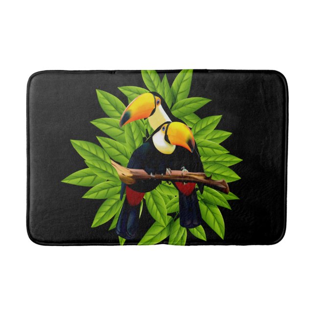 Exotic Toucans Badematte (Vorderseite)