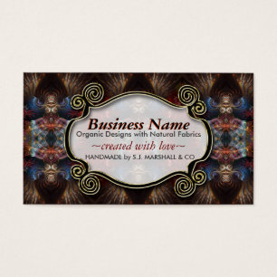 Exotic Tribal Fraktal Arts New Age Business Cards