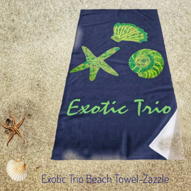 Exotic Trio Beach Handtuch (Von Creator hochgeladen)