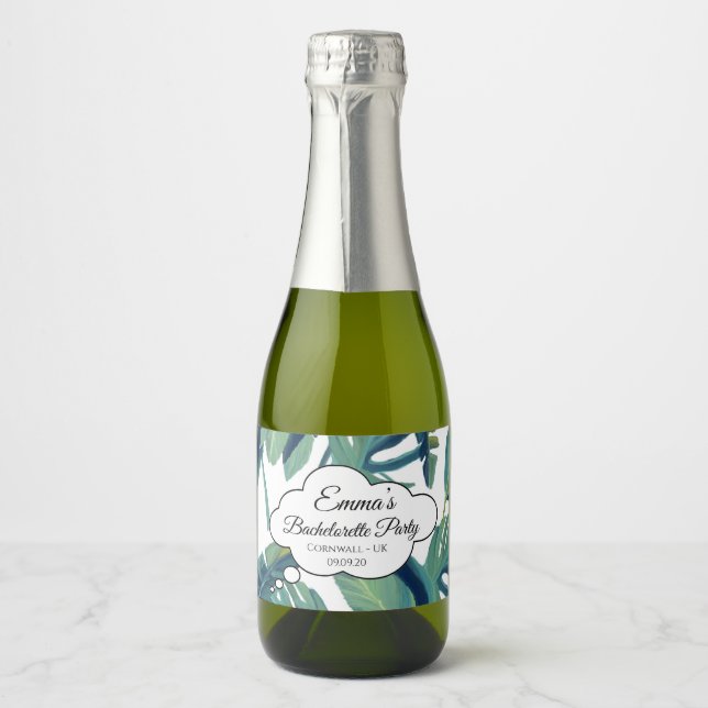 Exotic Tropical Bachelorette Cocktail Party Flasch (Vorderseite)