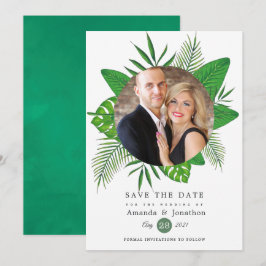 Exotic Tropical Beach Foto Hochzeit Save The Date