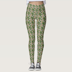 Exotic Tropical Bird Jungle Foliage Leggings