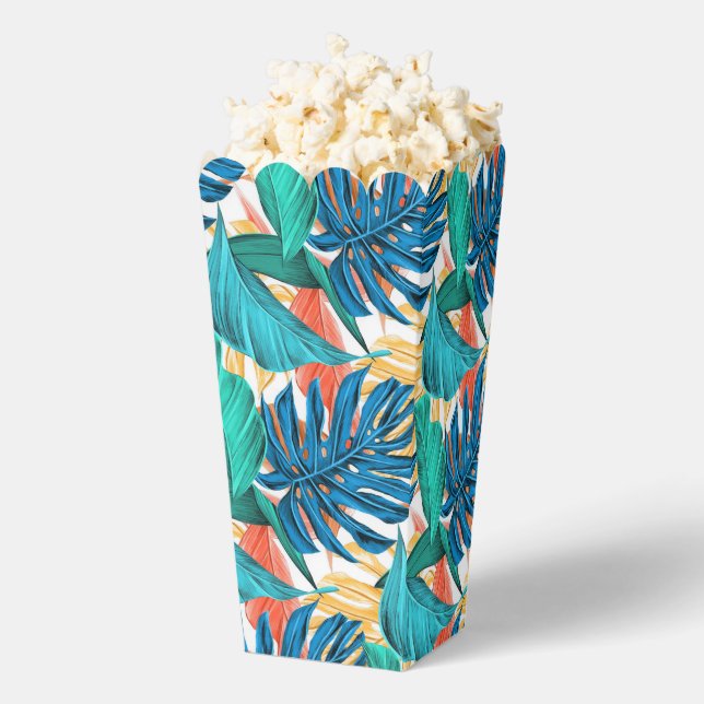 Exotic Tropical Blätter Popcorn Box Geschenkschachtel (Geplatzt)