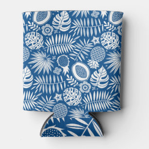 Exotic Tropical Deep Blue Pattern Dosenkühler