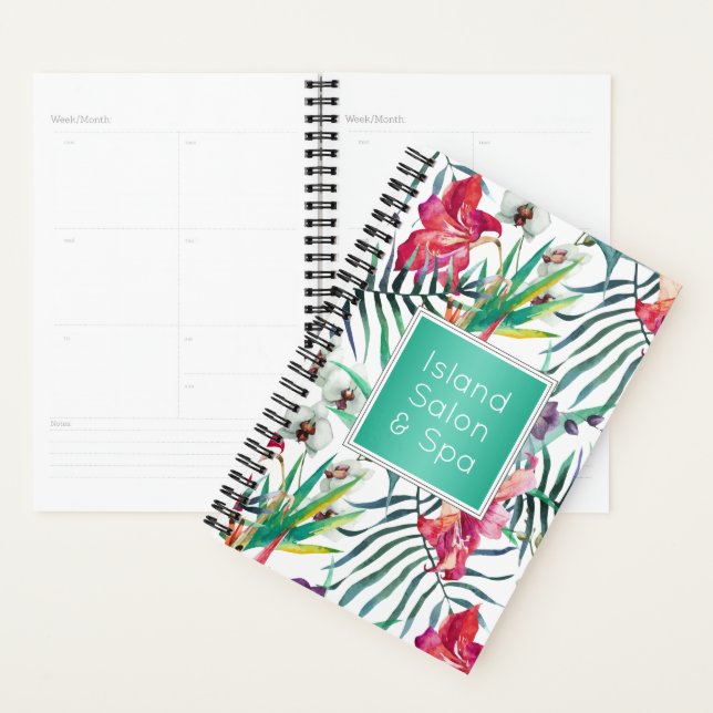 Exotic Tropical Island Style Floral (Devant avec enveloppe)