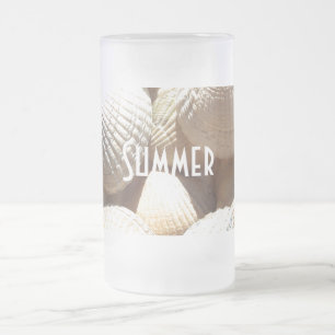 Exotic Tropical Sea Muschel Summer Beach Fotografi Mattglas Bierglas