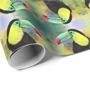 Exotic Tropical Toco Toucan Bird - Malerei Geschenkpapier