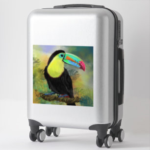 Exotic Tropical Toco Toucan Bird - Malerei Mignon Aufkleber