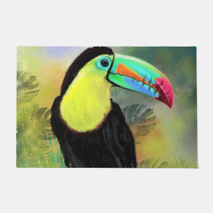 Exotic Tropical Toco Toucan Bird - Malerei Mignon Fußmatte