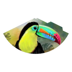 Exotic Tropical Toco Toucan Bird - Malerei Mignon Partyhütchen