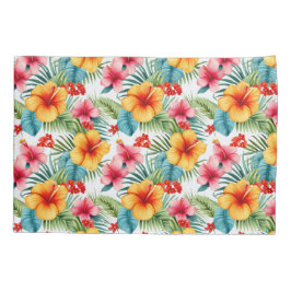 Exotic Watercolor Hawaiian Kissenbezug
