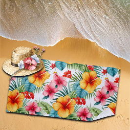 Exotic Watercolor Hawaiian Strandtuch