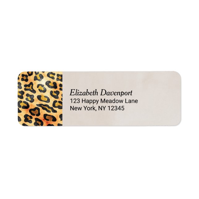 Exotic Wild Animal Print Personalisiert (Vorne)