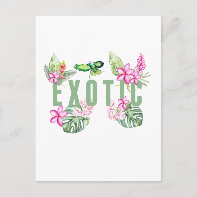 exotisch postkarte (Vorderseite)