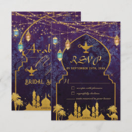 Exotische arabische Nächte marokkanische Lanterns RSVP Karte