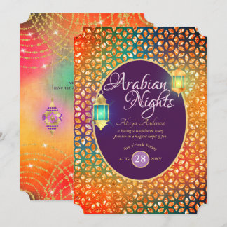 Exotische arabische Nächte Party String Lights Lan Einladung