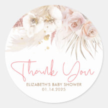 Exotische Babydusche aus Rosa und Braun (grün) Vie