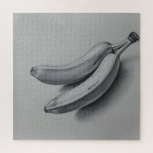 Exotische Banane in Grau